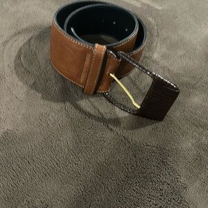 AXCESS Italian Brown Leather Belt